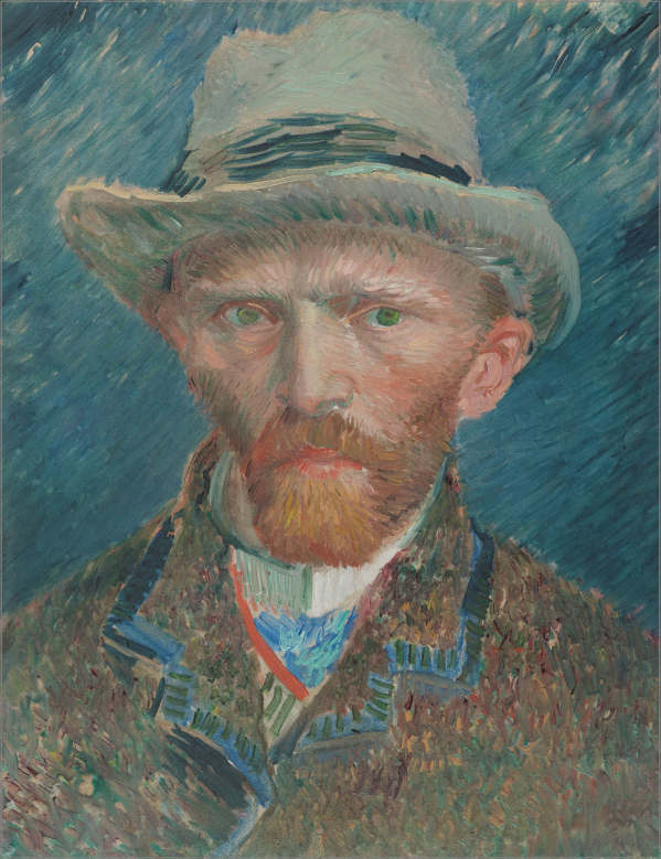 Van Gogh zelfportret decoratiebord