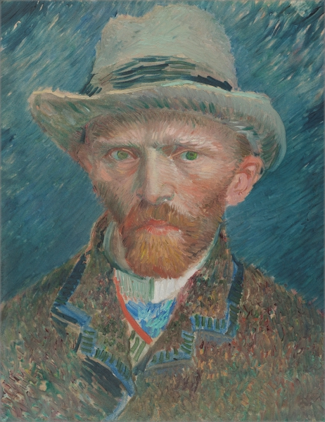 Van Gogh zelfportret decoratiebord