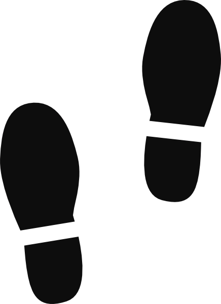 Voetstappen vloerstickers