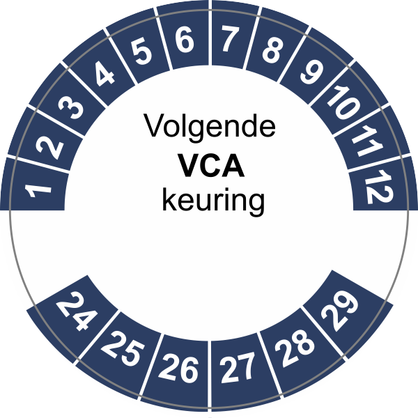 Keuringssticker VCA