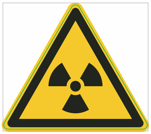 W003 Radioactieve stoffen sticker