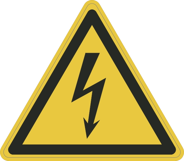 W012 Gevaarlijke elektrische spanning sticker