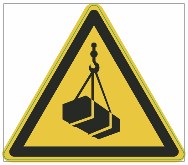 W015 Hangende last sticker