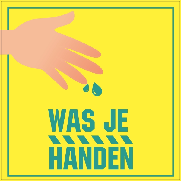 Was je handen sticker