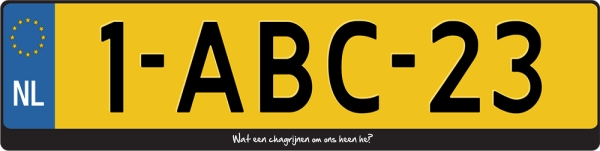 Wat een chagrijnen om ons heen he kentekenplaathouder