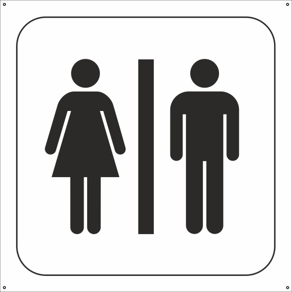 WC spandoek Man & Vrouw