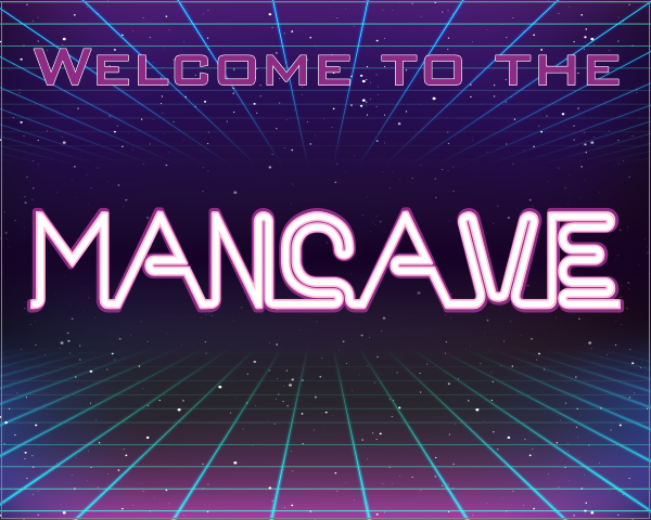 Mancave sticker