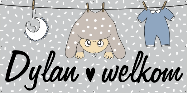 Welkom boy spandoek