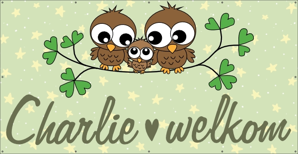 Welkom genderneutraal spandoek