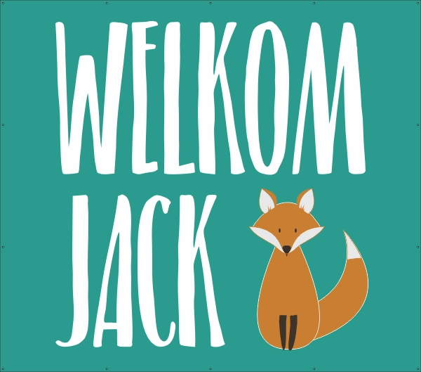 Welkom Jack spandoek