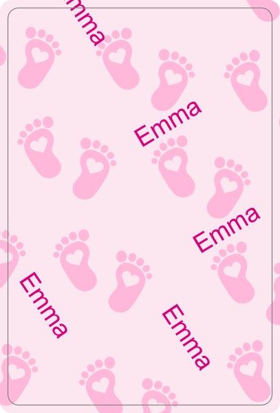 Welkom meisje naam aanpasbaar