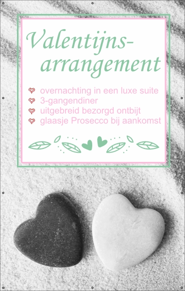 Wellness Valentijnsarrangement spandoek