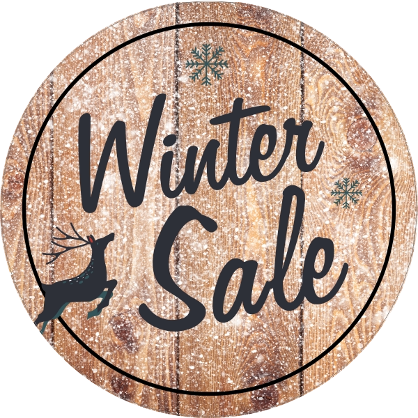 Winter Sale raamsticker