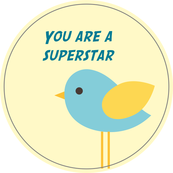 You are a superstar sticker