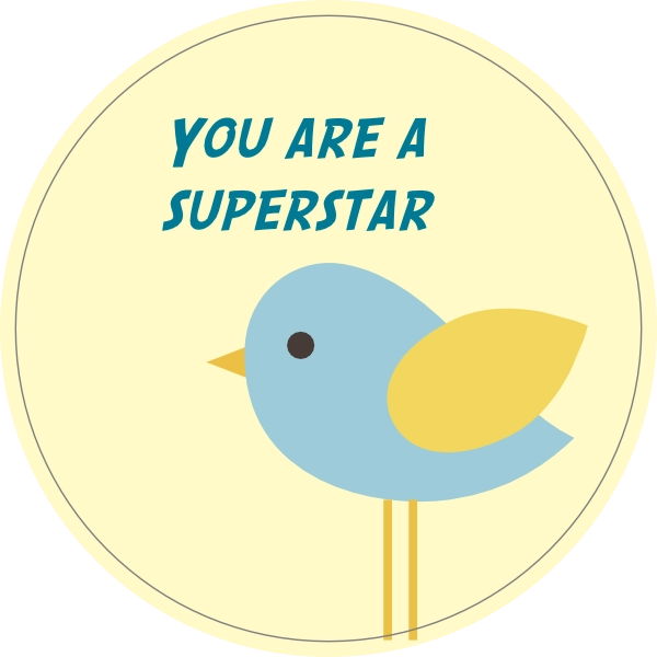 You are a superstar sticker