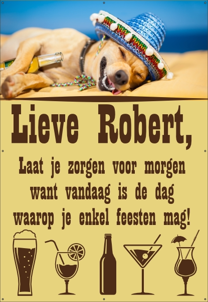 Zorgen voor morgen Spandoek