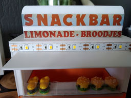 Minitiature stickers snackbar