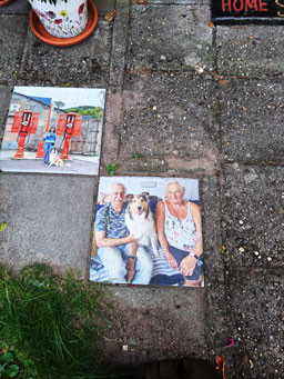 Stoeptegels met eigen foto