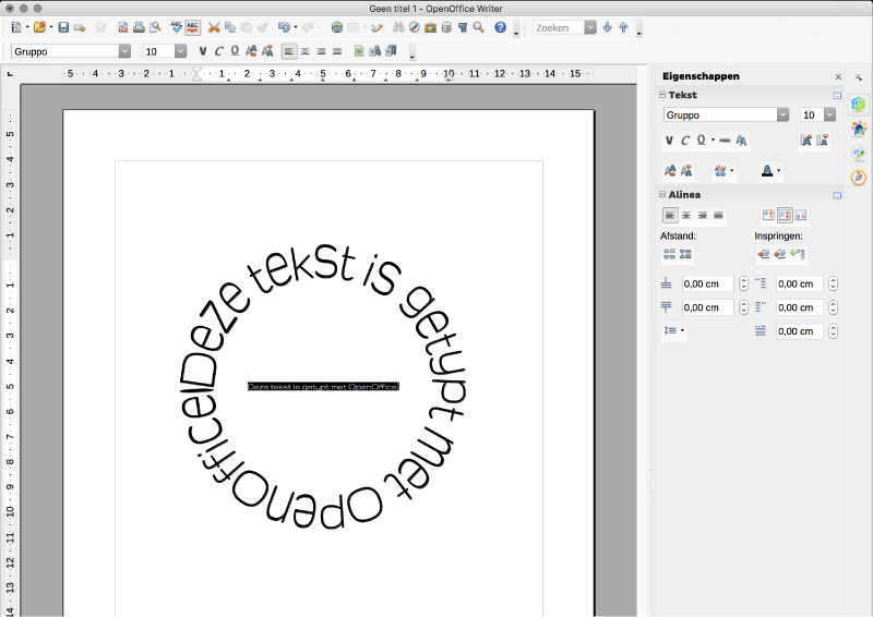 openoffice cirkel