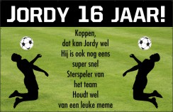 16 jaar verjaardag voetbal