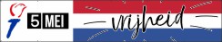 5 mei vrijheid spandoek