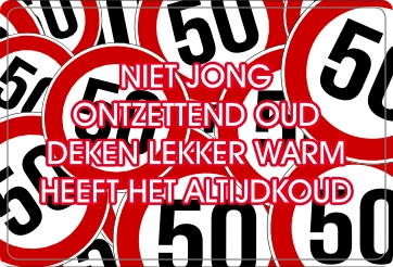 50 jaar Verjaardag Fleecedeken