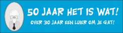 Abraham blauw spandoek
