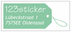 adressticker label