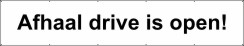 Afhaal drive open