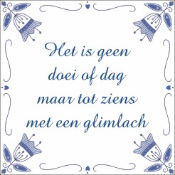 Afscheid spandoek