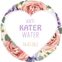 Anti katerwater bloemen hart