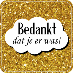 Bedankt dat je er was