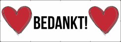 Bedankt spandoek
