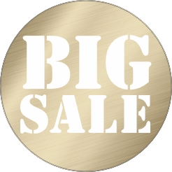 BIG SALE brushed (Achter Glas)