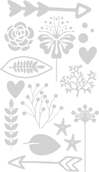 Bloemenpatroon afvalbak