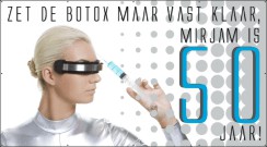 Botox Vrouw Spandoek
