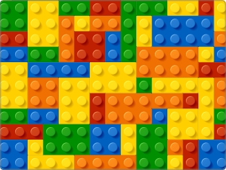 Bouwstenen sticker 15 inch