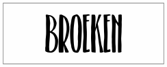 Broeken garderobe waslabel