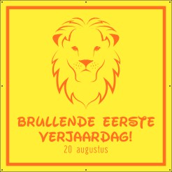 Brullende eerste verjaardag