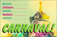 Carnaval Carousel Spandoek