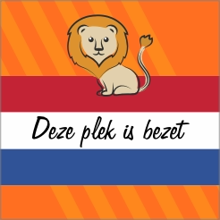 Kleedjesmarkt leeuw stoeptegel