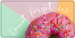 Donut forget us sticker