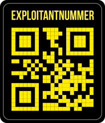 Exploitantnummer QR code sticker