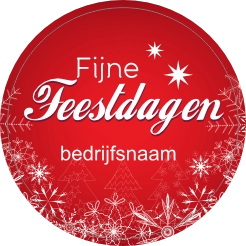 Fijne feestdagen doming rood
