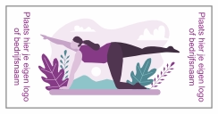 Fitness handdoek illustratie vrouw