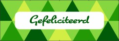 Gefeliciteerd spandoek