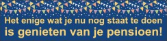Genieten van pensioen
