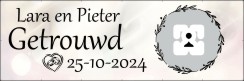 Getrouwd spandoek