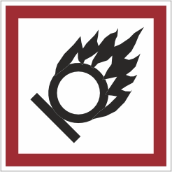 GHS Brandbevorderend sticker