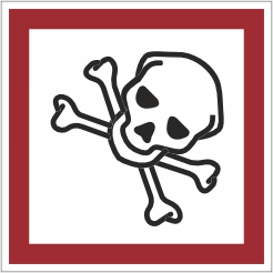 GHS Toxisch Magneetsticker